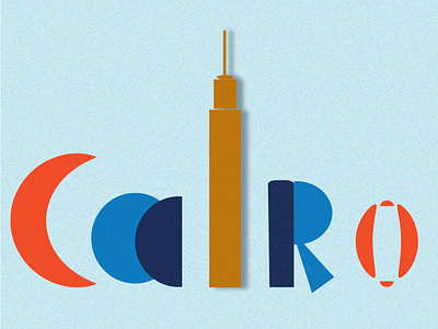 Cairo poster design graphic design illustration