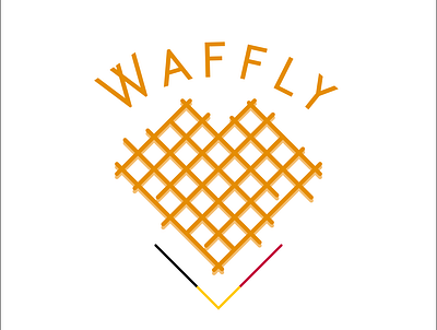 WAFFLY belgium branding design graphic design illustration illustrator logo logo design logo illustration typography vector waffle waffly yellow