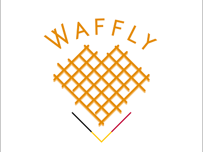 WAFFLY belgium branding design graphic design illustration illustrator logo logo design logo illustration typography vector waffle waffly yellow