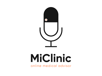 MiClinic adobe advisor black branding clinic clinical design graphic design illustration illustrator logo logo design medical mic minimal online typography vector