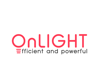 OnLight branding bulb colors concept design designs graphic design graphics graphics designer illustration illustrator light logo logo designer on typography vector