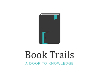Book Trails book books brand branding colors design door graphic design graphics green illustration illustrator knowledge logo logo designer negative space reading trails typography vector