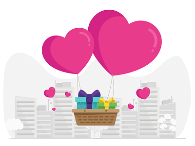 Little love stories adobe illustrator illustration valentine day vector