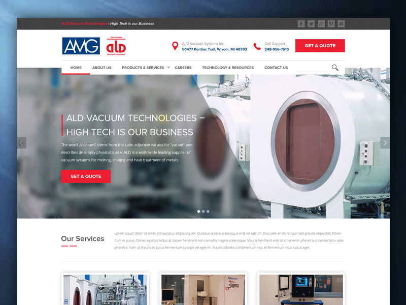 ALD Thermal Treatment | Website Designs designs website