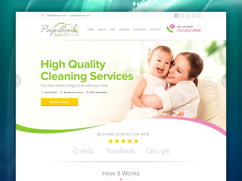 Papillon Home Services, LLC | Website Designs designs website