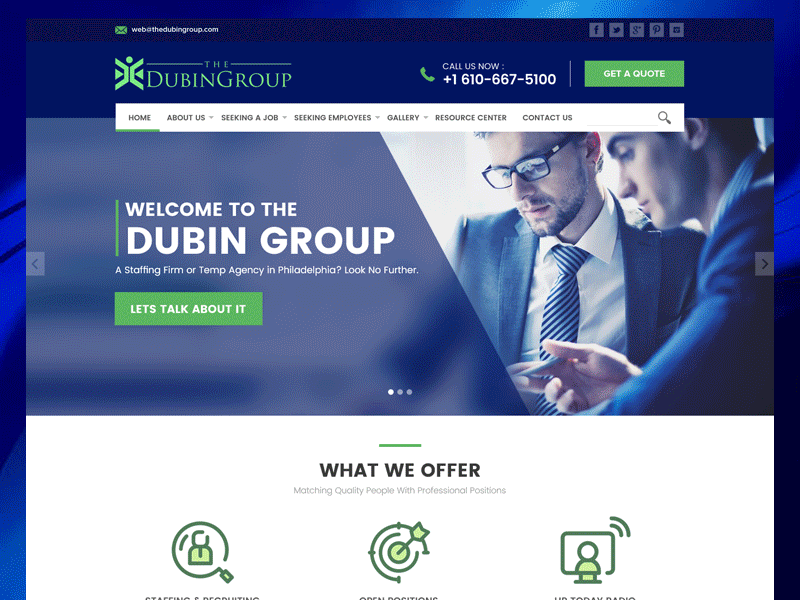 Dubin Group Website Designs clean designs modern simple web website designs