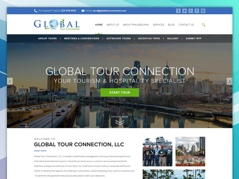 Global Tour Website Designs