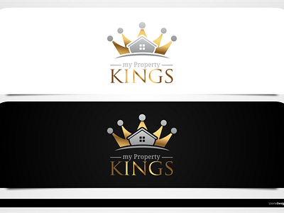 Logo for My Property Kings clean designs modern simple