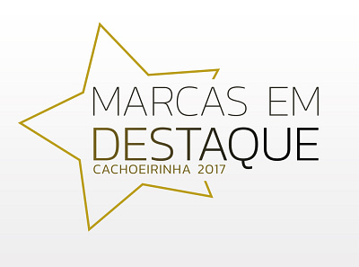 Logotipo Marcas em Destaque Cachoeirinha 2017 event graphic design logo photoshop