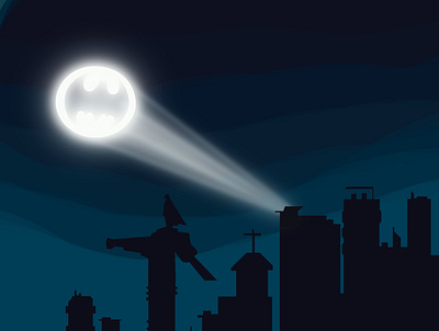 Dark Knight adobeillustrator batman darkknight design graphicdesign illustration night vector
