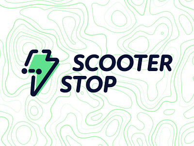 Electric Scooter E-Commerce Logo branddesign branding design ecommerce electronic flash lightning logo scooter