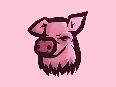 Pig Mascot Logo branding dead design graphic design logo mascot pig