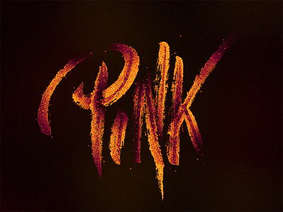 Pink - Hand Lettering color design font handlettering lettering ruff writing