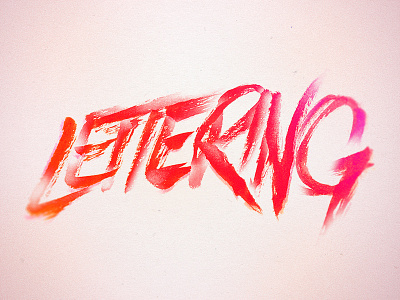 Lettering - Hand Lettering color design font handlettering lettering ruff writing