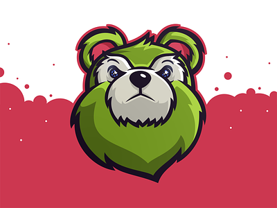 Bear Mascot Logo angry bear candy cute esport illustration logo mascot sport