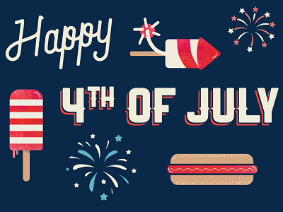 Happy 4th Everyone! by Rachel Lovett on Dribbble