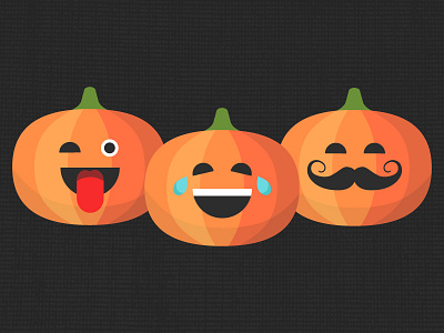 Pumpkin Emoji Icons design fall halloween icon illustration pumpkin vector