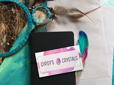 Because an obsession with rocks is a thing boho branding business cards crystals design free spirit graphic design gypsy icons illustration logos