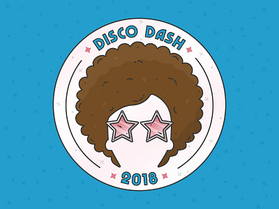 Disco Dash 2018 branding color colorful design disco graphic design illustration logo re brand retro vector vector illustration vintage