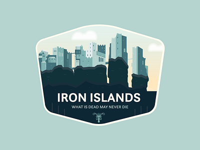 Iron Islands - Pyke badge branding design fantasy flat game of thrones graphic design icon illustration iron islands logo pyke vector