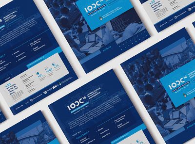 IODC 2018 - Flyer design booklet booklet design branding data design digital editorial editorial design flyer flyer design magazine magazine design metrics minimal open data print technology typography