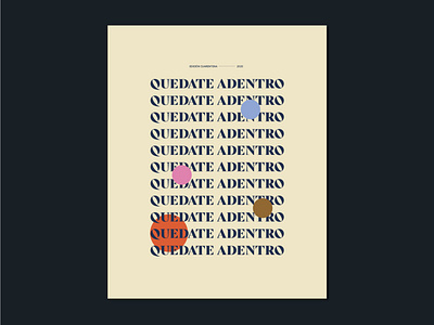 Quarentine Poster - Quedate adentro