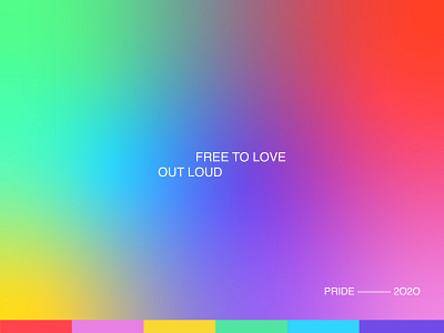 Pride 2020 branding color design editorial gradient gradients minimal minimalism postcard poster poster art posters pride pridemonth typography