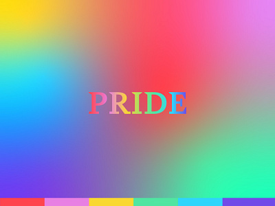 Pride 2020 branding color design editorial gradient gradients lgbtq minimal minimalism postcard poster poster art posters pride pridemonth support typography