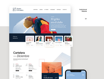 CERVANTES branding component identity interaction landing ui ui kit uxui visual web website