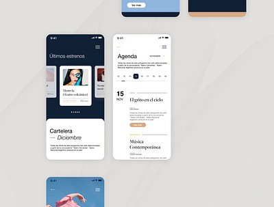 09 MOBILE agenda app branding component design grid grid layout interaction layout minimal mobile mobile ui type typography ui uidesign ux uxui