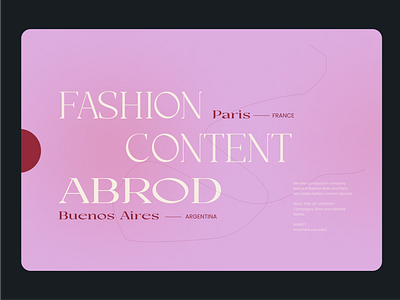 ABROD – website branding color fashion monochrome palette paris pink responsive site ui ux web web design website