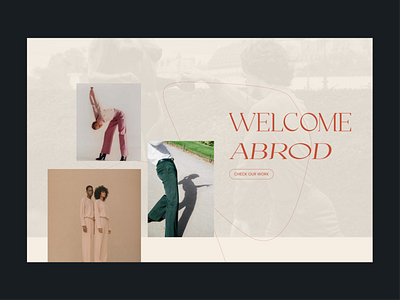 ABROD – website branding editorial elegant fashion landing landing page minimal minimalism mobile monochrome production ui ux visual design web web design website