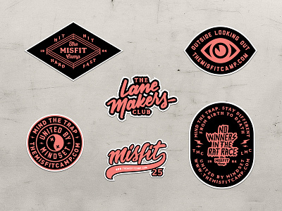 Sticker Pack badge concept lettering logo sticker type