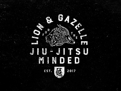 Lion & Gazelle branding jiujitsu logo