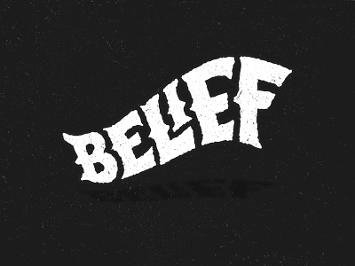 Belief belief branding handlettering illustration lettering logo typography vector