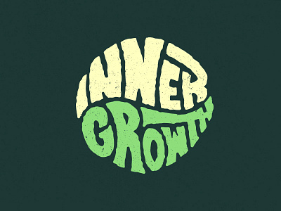 Inner Growth art custom graphic growth heandlettering illustration typography vector