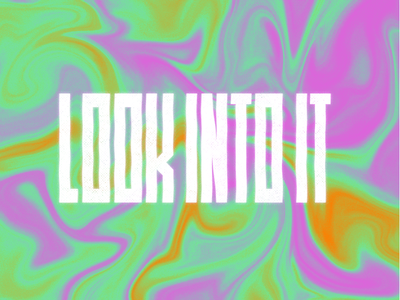 Look into It badge bjj graphic design icon illustration logo patch psychadelic vector