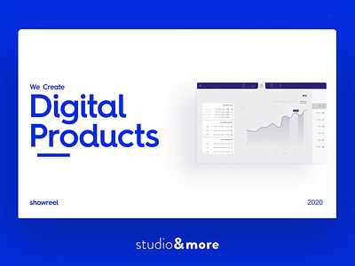 Showreel 2020 - Digital animation app branding design designer digital logo motion showcase showreel studio typography ui ux web