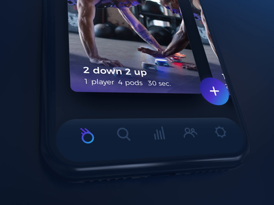 Blazepod app 3d app design feed fitness motion personal prefrences training ui workout