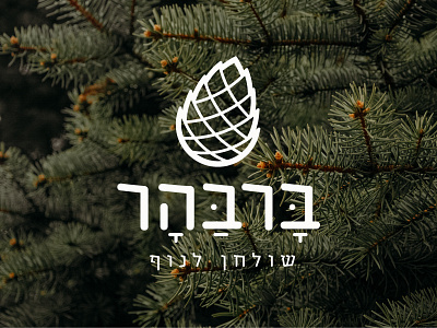 Barbahar logo branding food grid icon logo nature pinecone resturant sketch symbol tree