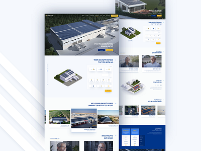 Volta Solar's Website Design ☀️ 3d blue bright clean design consept design green energy house minimalistic shadow solar energy sun ui ux web design website design yellow