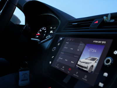 'Toyota Connect' Car interface & Mobile app 🚗 animation app app design black car cloud design driving interface mobile motion mytoyota product design red swipe system ui ux white