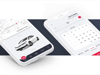 'My Toyota' App 📱 animation app app design black car cloud design driving interface mobile motion mytoyota product design red swipe system ui ux white