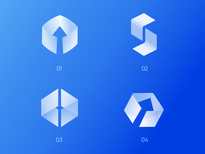 Stigg's Logo Sketches 😍 blue branding concept design gradient growth illustration logo logo design logo sketch minimalistic options shape sketches vector