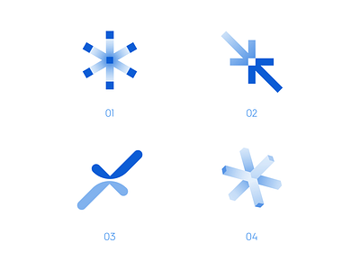 Logo Sketches ❄️ asterisk blue branding branding process color design graphic design ice illustration logo print simple sketches star vector wip