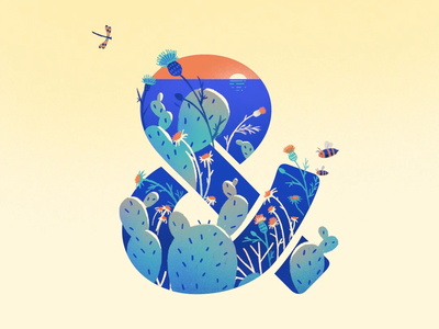 All Seasons ampersand animation creative design designer gif illustration logo motion seasons spring studionmore summer weather winter