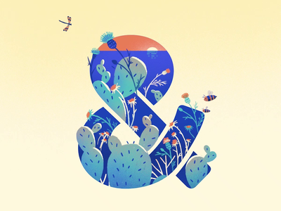 Seasoned & animation design gif illustration loop motion season