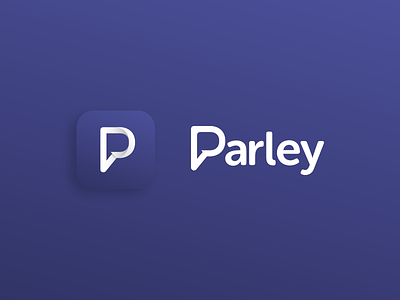 Parley, Logo & Icon app branding concept icon identity logo naming purple