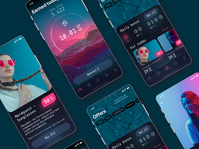 Sweatcoin App Redesign activity bitcoin crypto cryptocurrency cuberto fitness app free health app healthcare ios sport tracker training app ui uiux ux walk workout workout tracker