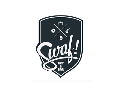 Swaf Logo bar identity logo vintage